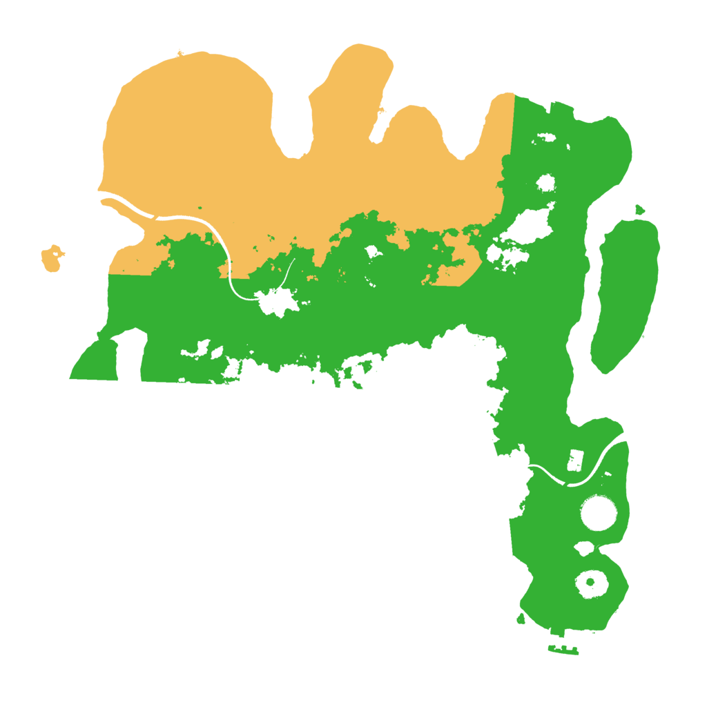 Biome Rust Map: Procedural Map, Size: 3500, Seed: 90202853