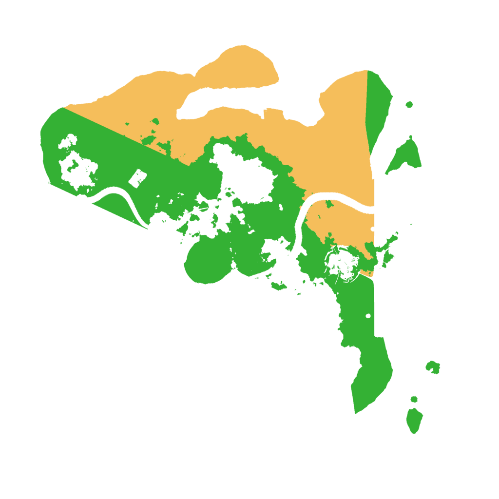 Biome Rust Map: Procedural Map, Size: 3000, Seed: 625301709
