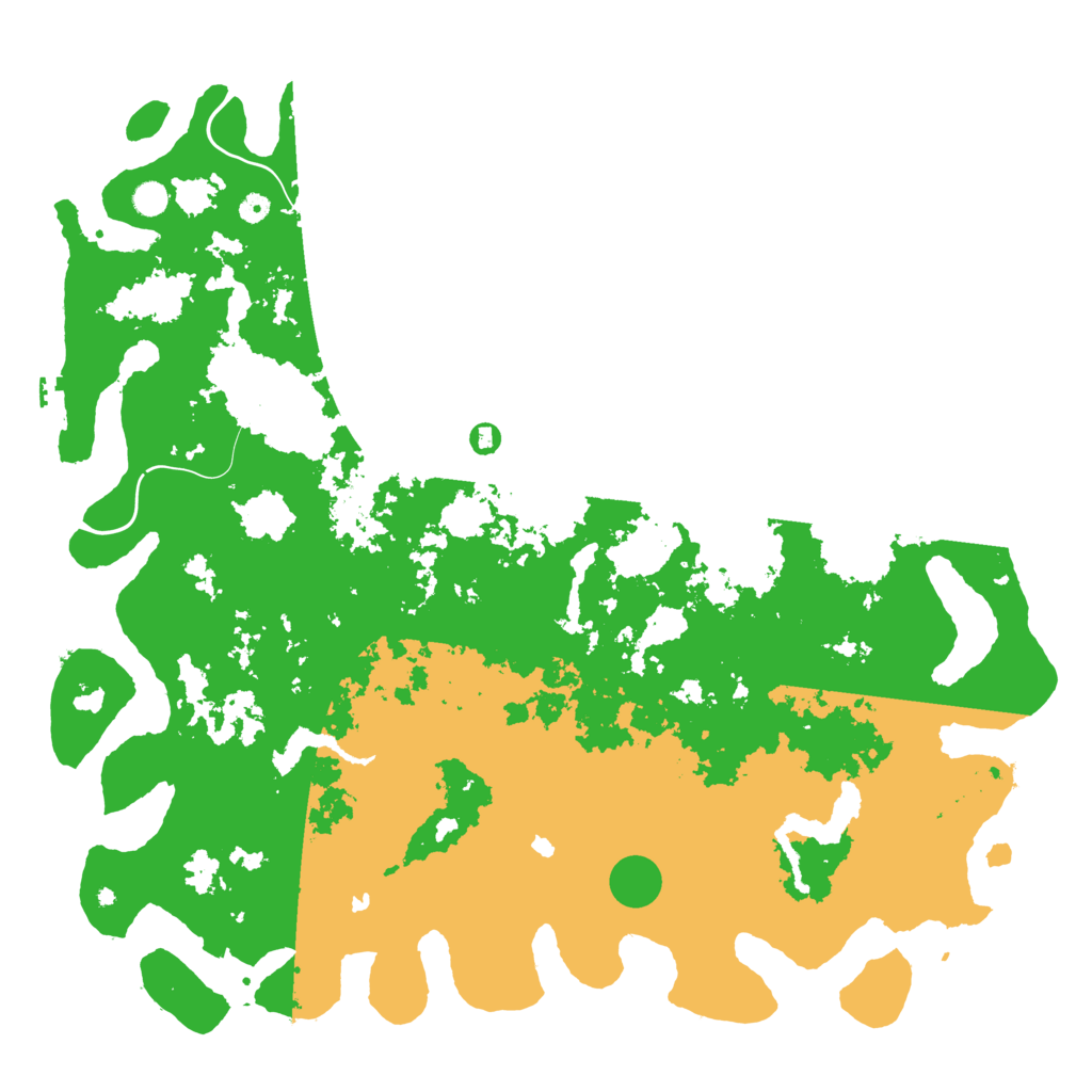 Biome Rust Map: Procedural Map, Size: 5500, Seed: 2147483645