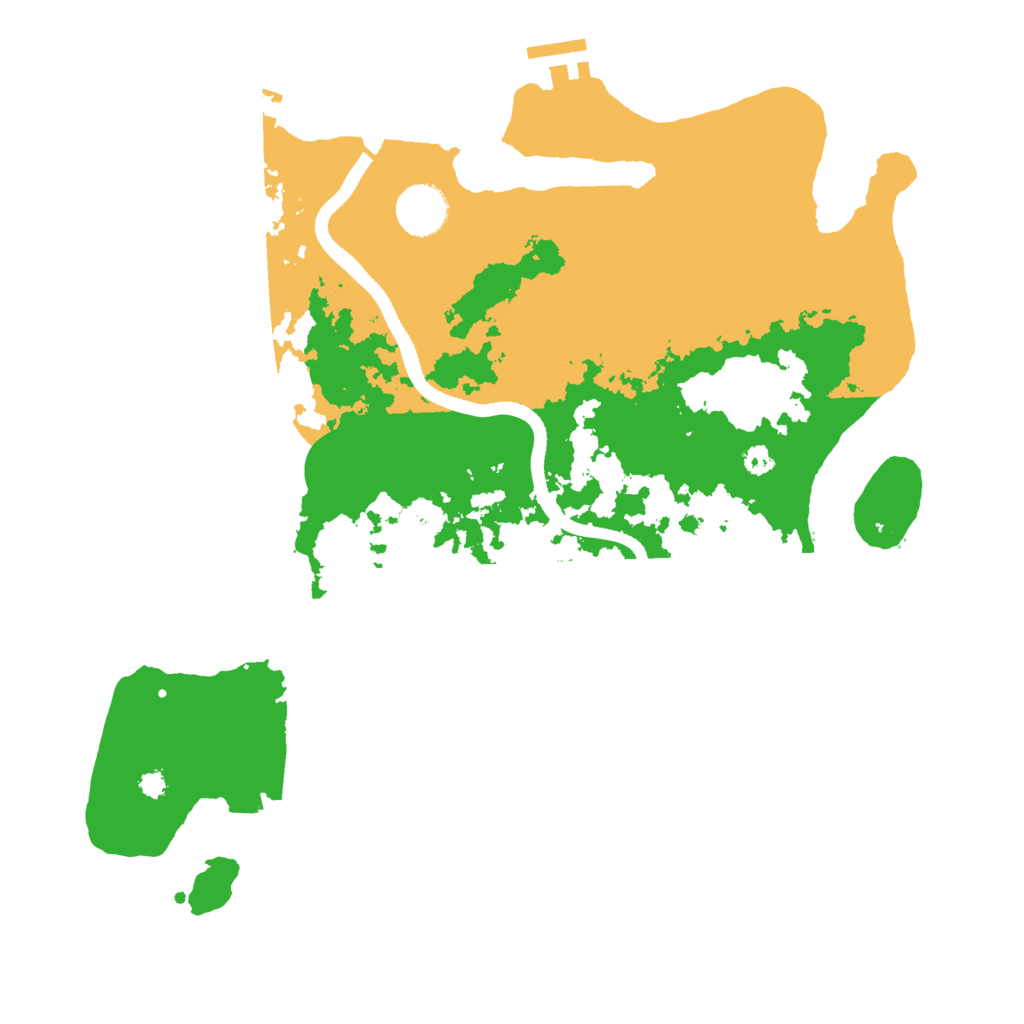 Biome Rust Map: Procedural Map, Size: 3500, Seed: 46575754