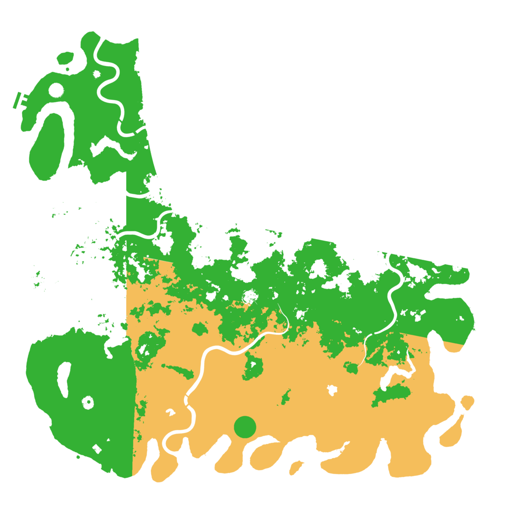 Biome Rust Map: Procedural Map, Size: 6000, Seed: 50743455