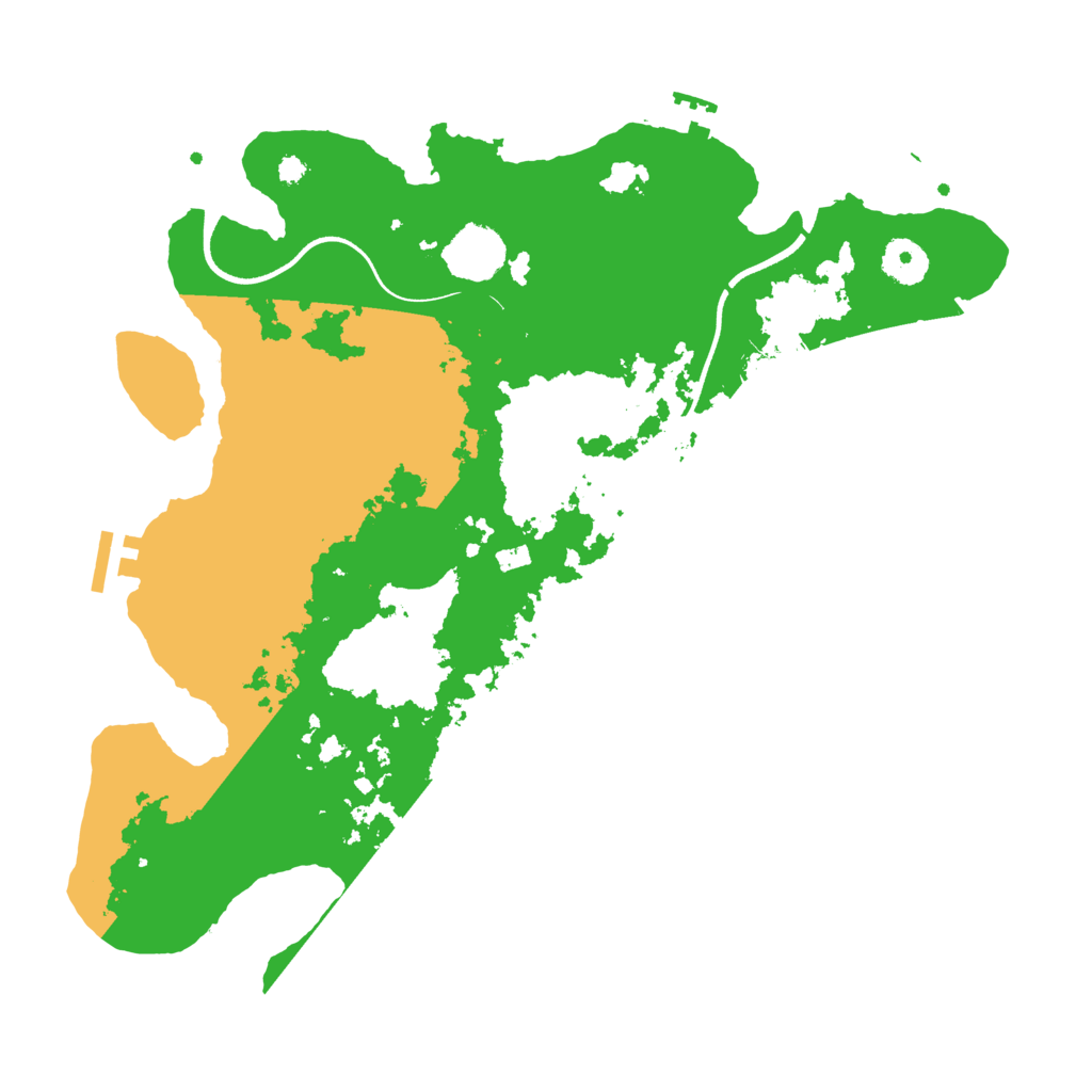 Biome Rust Map: Procedural Map, Size: 3600, Seed: 5437432