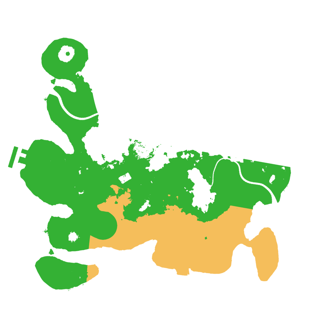 Biome Rust Map: Procedural Map, Size: 3000, Seed: 121890491