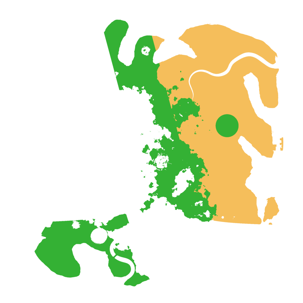 Biome Rust Map: Procedural Map, Size: 3500, Seed: 600651564