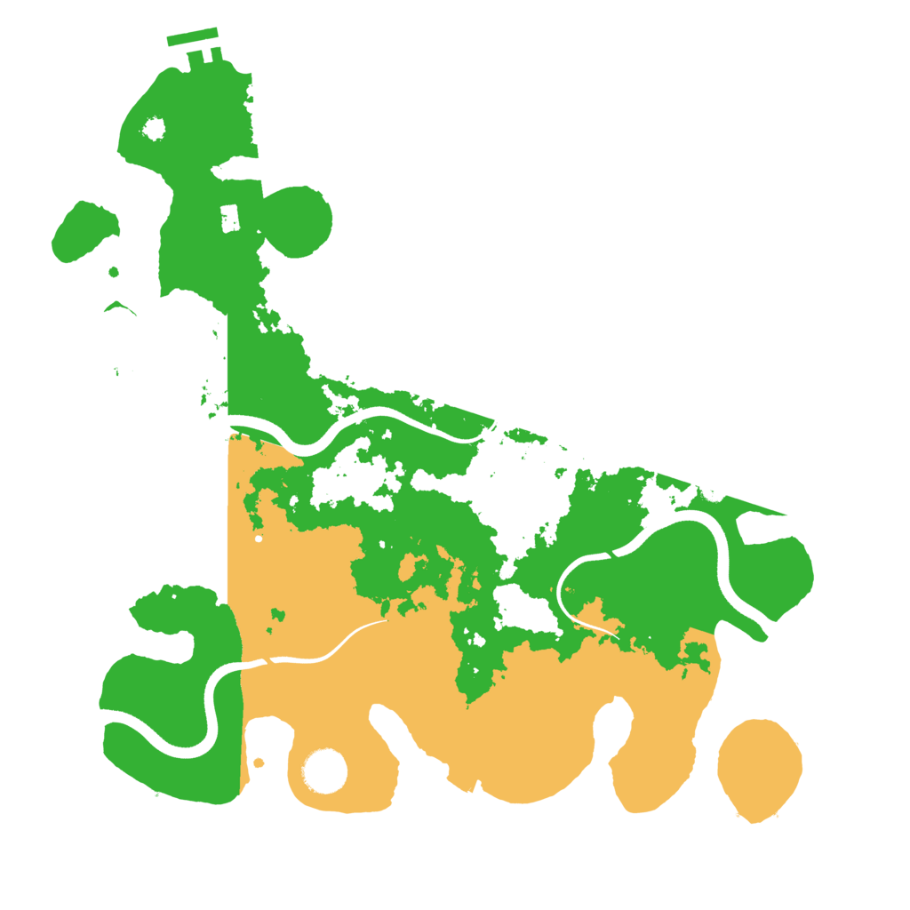 Biome Rust Map: Procedural Map, Size: 3600, Seed: 1328499782