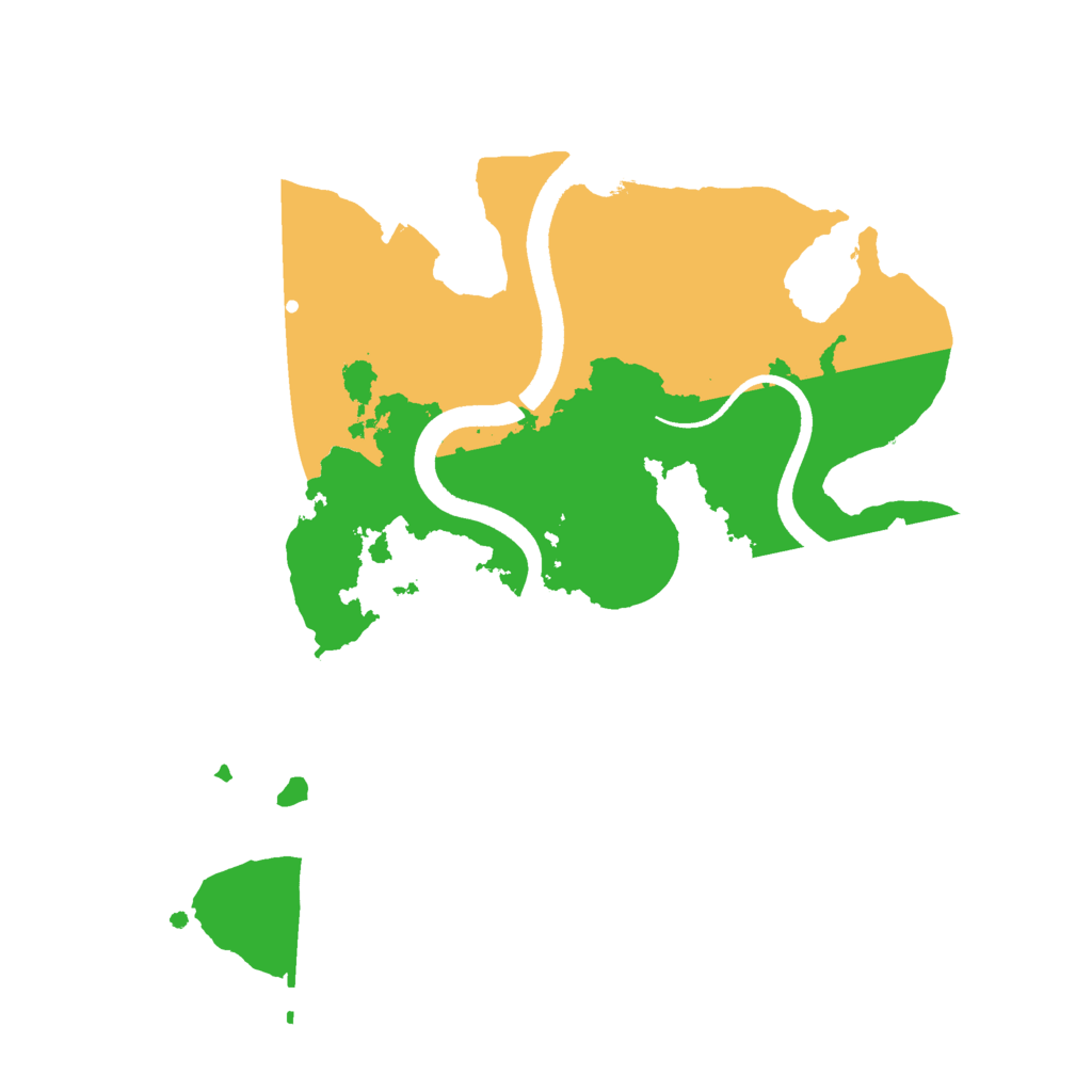 Biome Rust Map: Procedural Map, Size: 2500, Seed: 954634