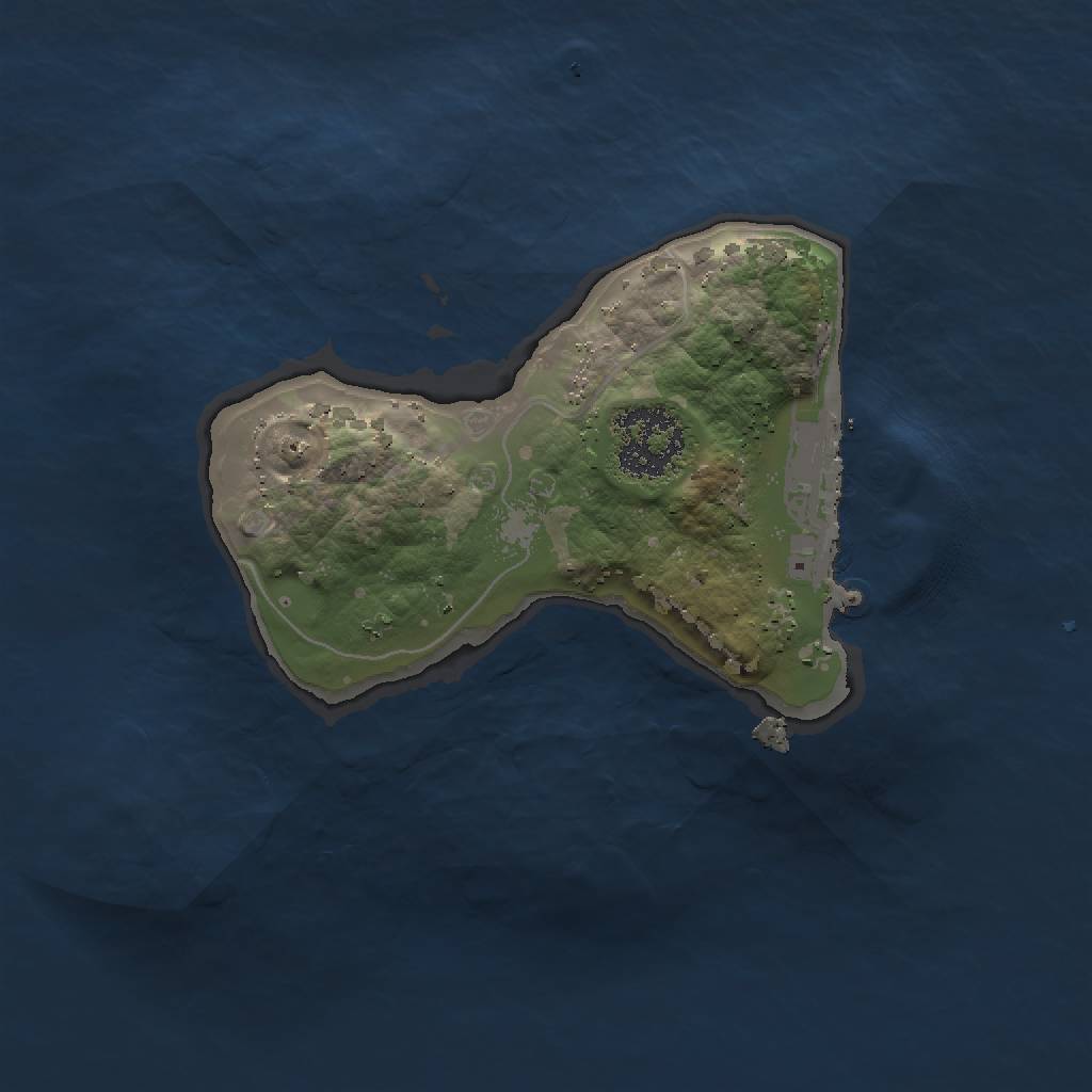 Rust Map: Procedural Map, Size: 1500, Seed: 1543, 7 Monuments