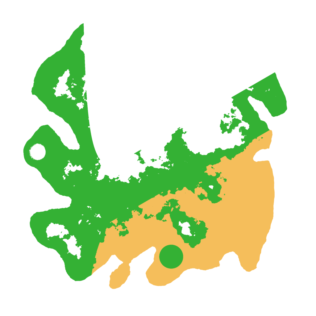 Biome Rust Map: Barren, Size: 3500, Seed: 8569663