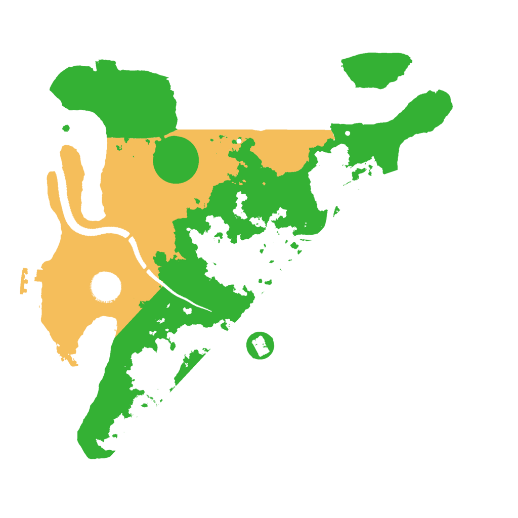 Biome Rust Map: Procedural Map, Size: 3000, Seed: 2045597218