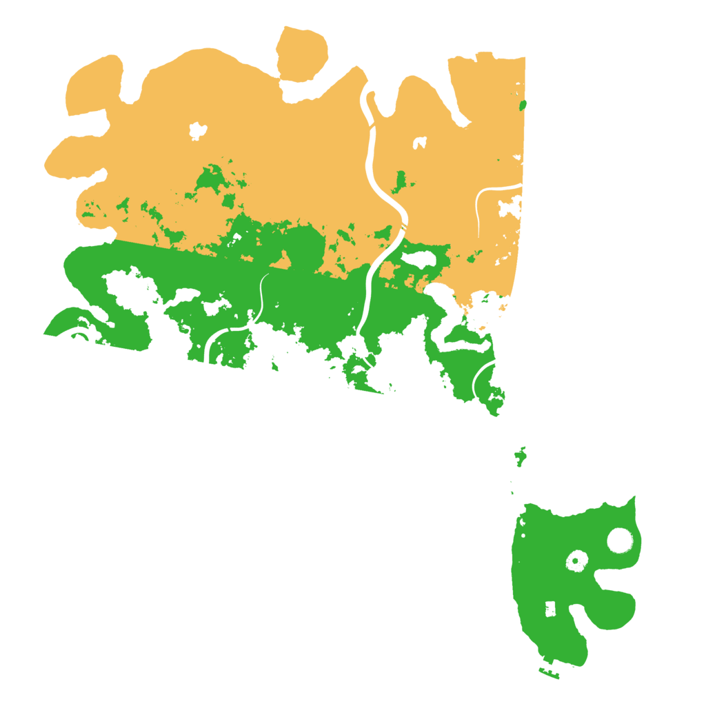 Biome Rust Map: Procedural Map, Size: 4900, Seed: 13000000