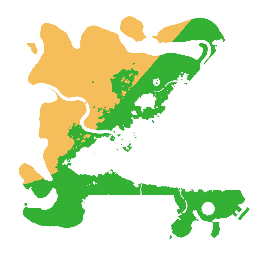 Biome Rust Map: Procedural Map, Size: 3500, Seed: 192468