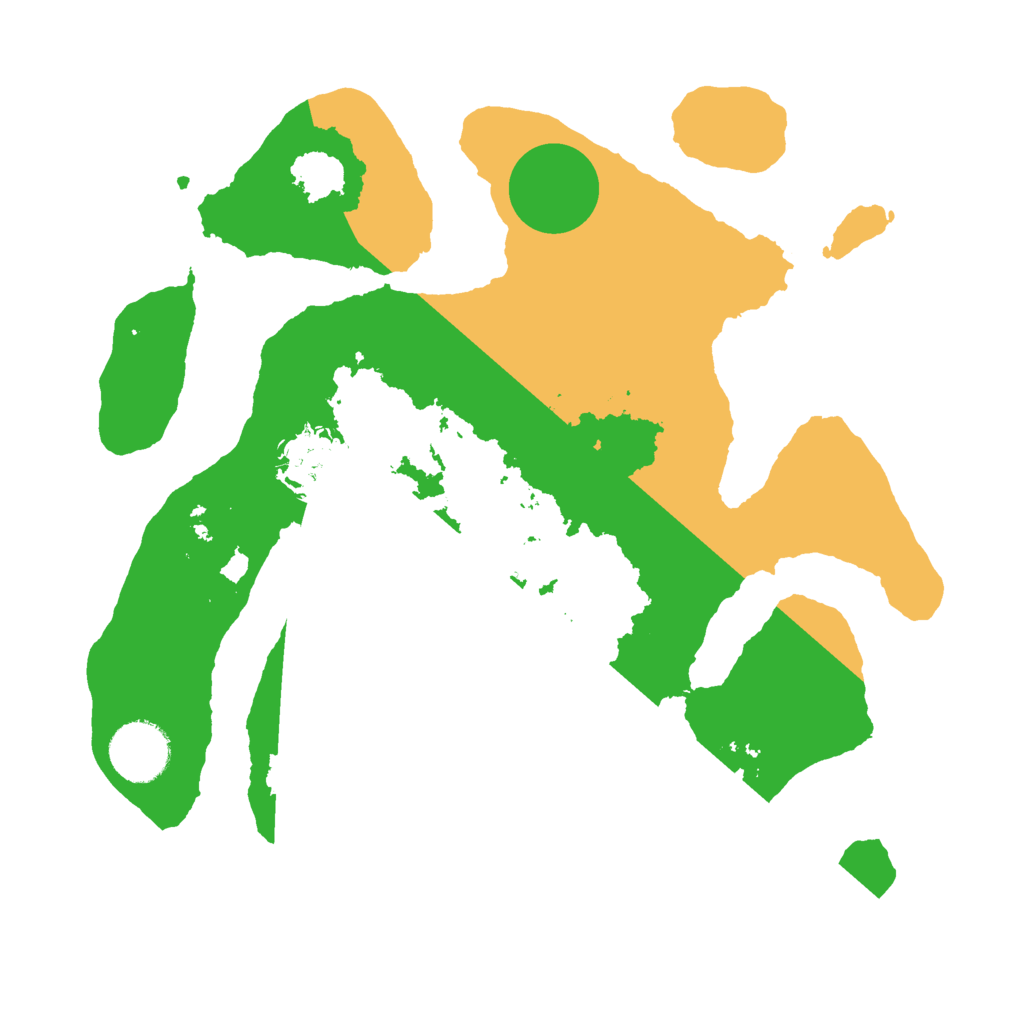 Biome Rust Map: Barren, Size: 3000, Seed: 143347