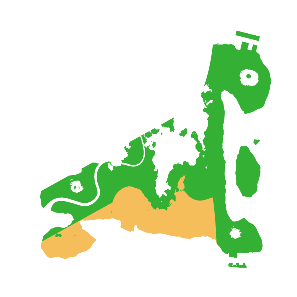 Biome Rust Map: Procedural Map, Size: 2500, Seed: 11000