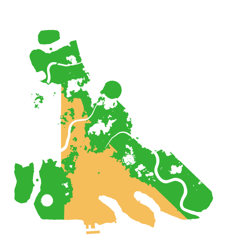Biome Rust Map: Procedural Map, Size: 3600, Seed: 611323796