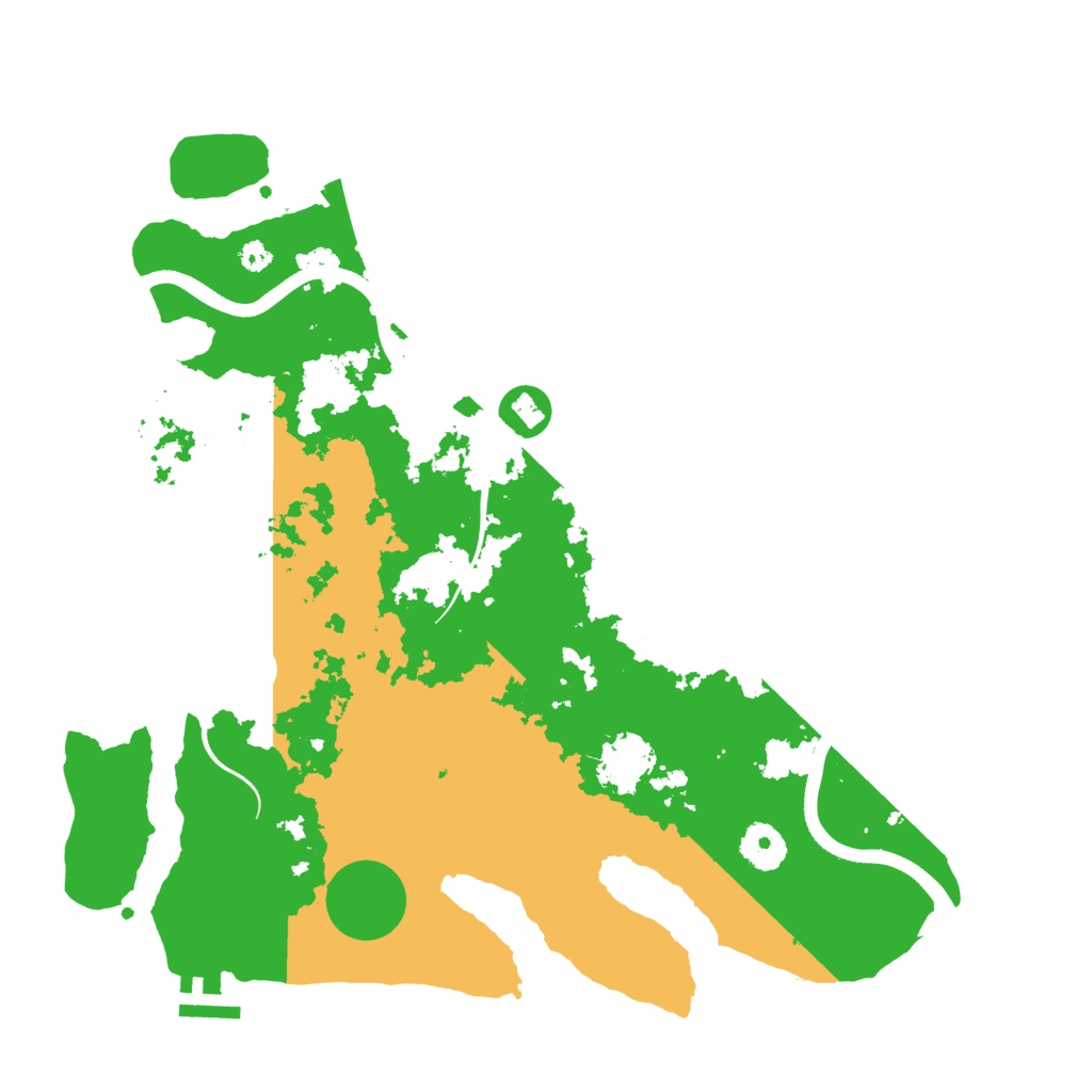 Biome Rust Map: Procedural Map, Size: 3600, Seed: 611323796