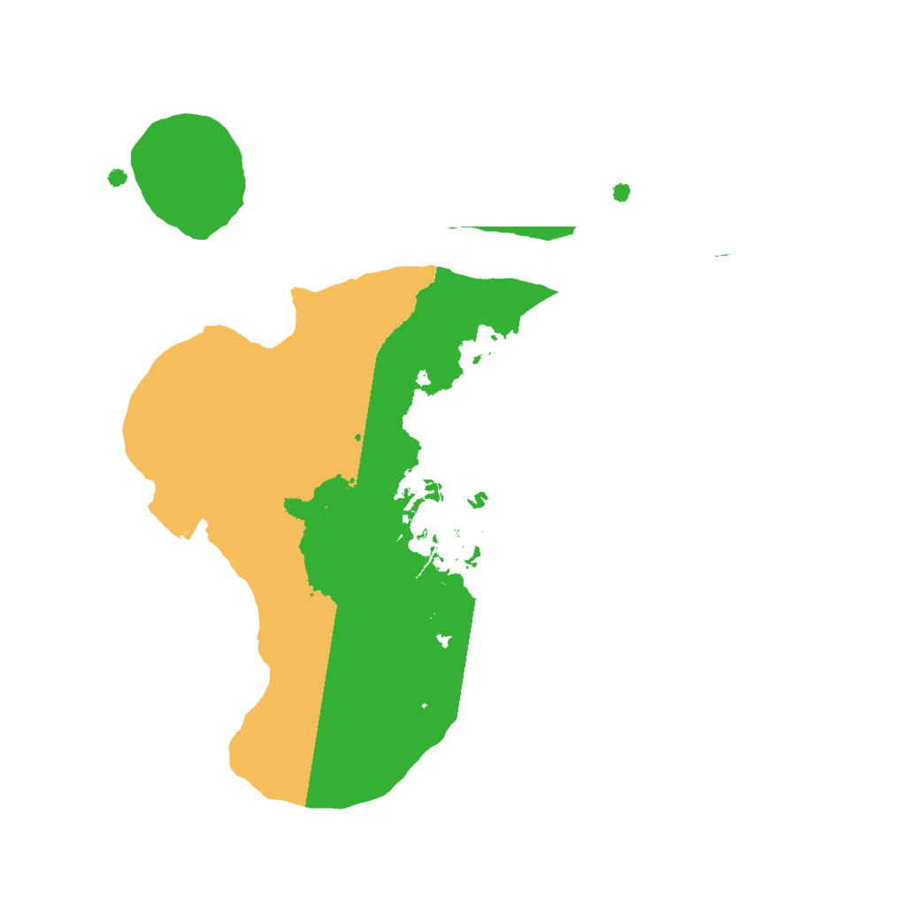 Biome Rust Map: Procedural Map, Size: 2000, Seed: 1846517498