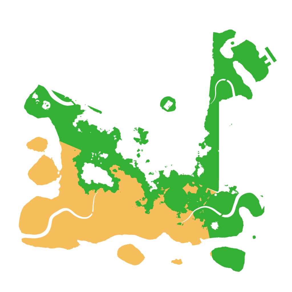Biome Rust Map: Procedural Map, Size: 3500, Seed: 86467