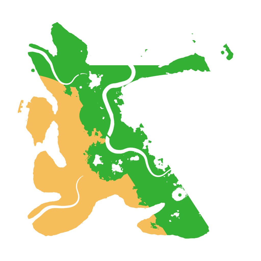 Biome Rust Map: Procedural Map, Size: 3000, Seed: 1777