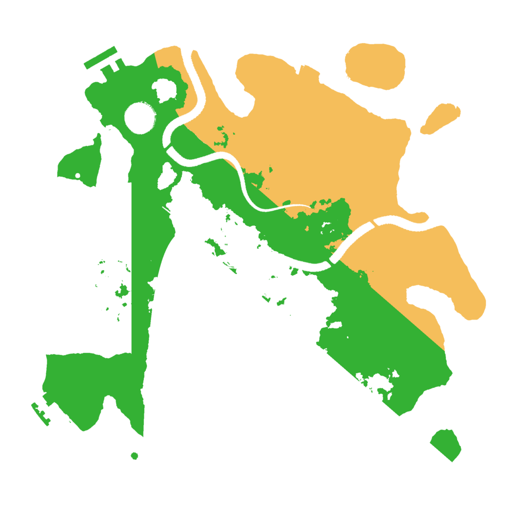 Biome Rust Map: Procedural Map, Size: 3000, Seed: 143347