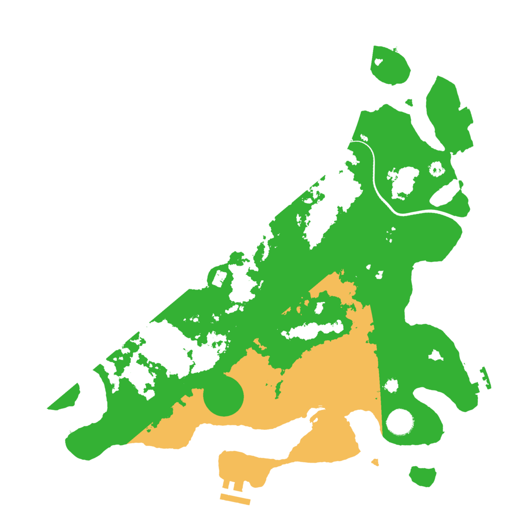 Biome Rust Map: Procedural Map, Size: 3500, Seed: 3414424
