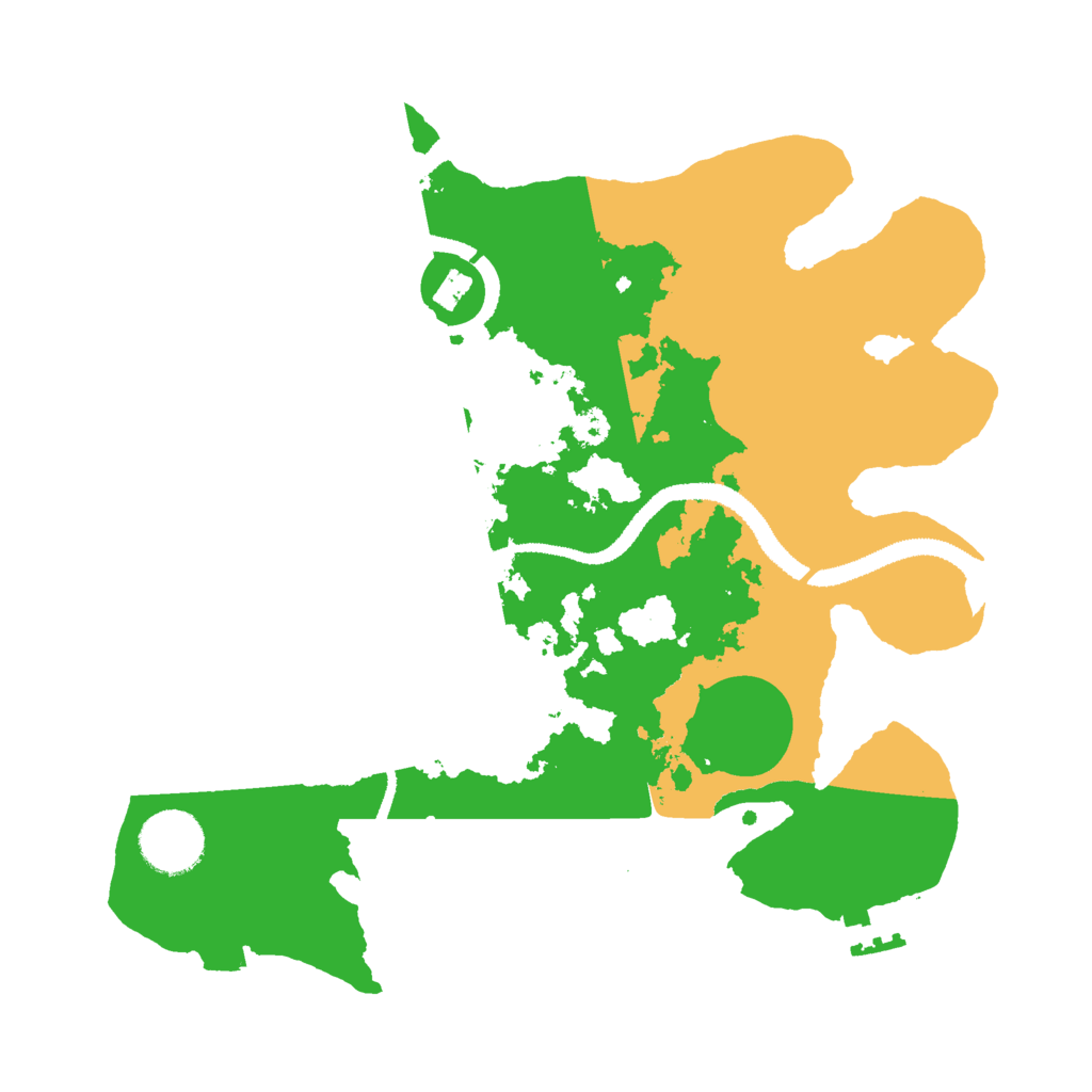 Biome Rust Map: Procedural Map, Size: 3000, Seed: 841606169