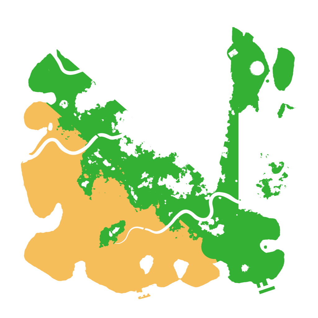 Biome Rust Map: Procedural Map, Size: 3950, Seed: 303317776
