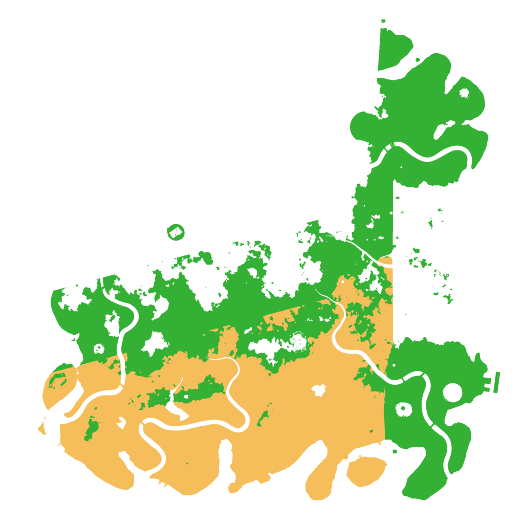 Biome Rust Map: Procedural Map, Size: 5000, Seed: 8114122