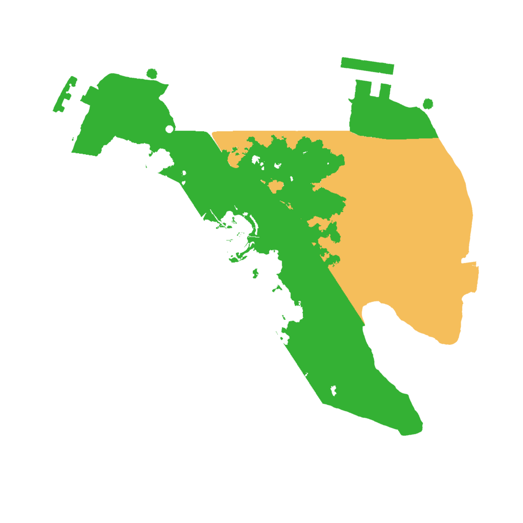 Biome Rust Map: Procedural Map, Size: 2000, Seed: 1292332414