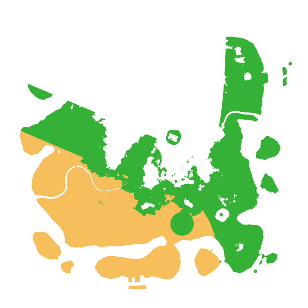 Biome Rust Map: Procedural Map, Size: 3500, Seed: 117296269