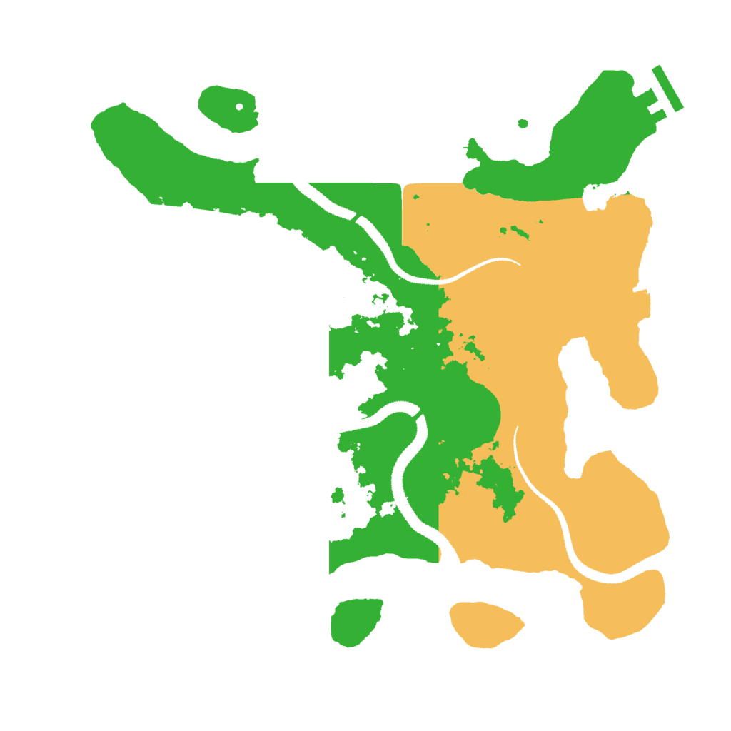 Biome Rust Map: Procedural Map, Size: 3000, Seed: 2420147