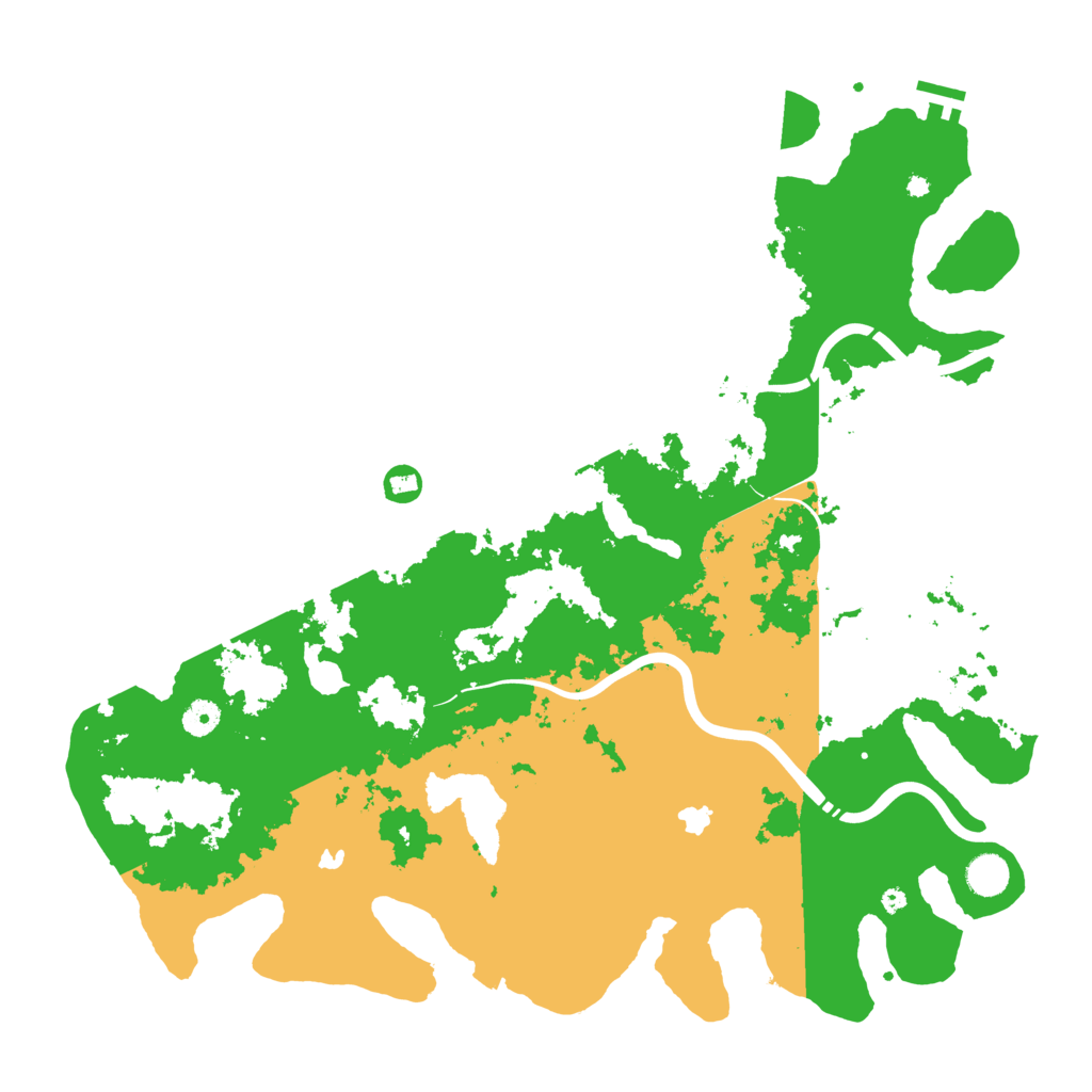 Biome Rust Map: Procedural Map, Size: 4500, Seed: 431598