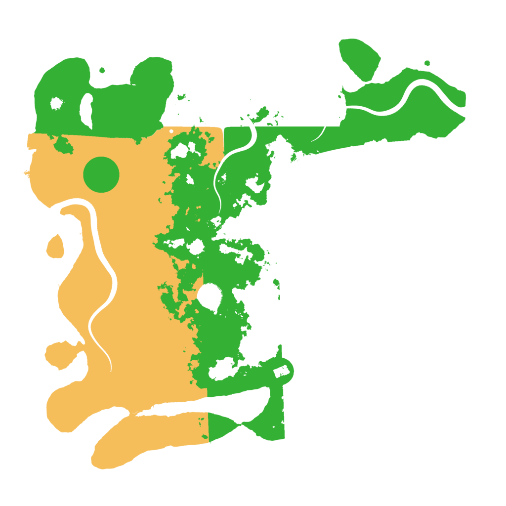 Biome Rust Map: Procedural Map, Size: 3700, Seed: 1234563869