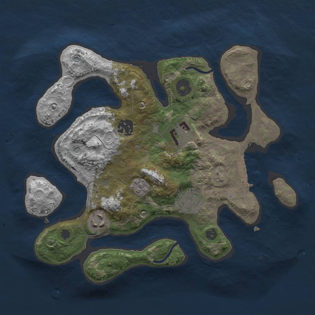 Rust Map: Procedural Map, Size: 2900, Seed: 19822471, 15 Monuments