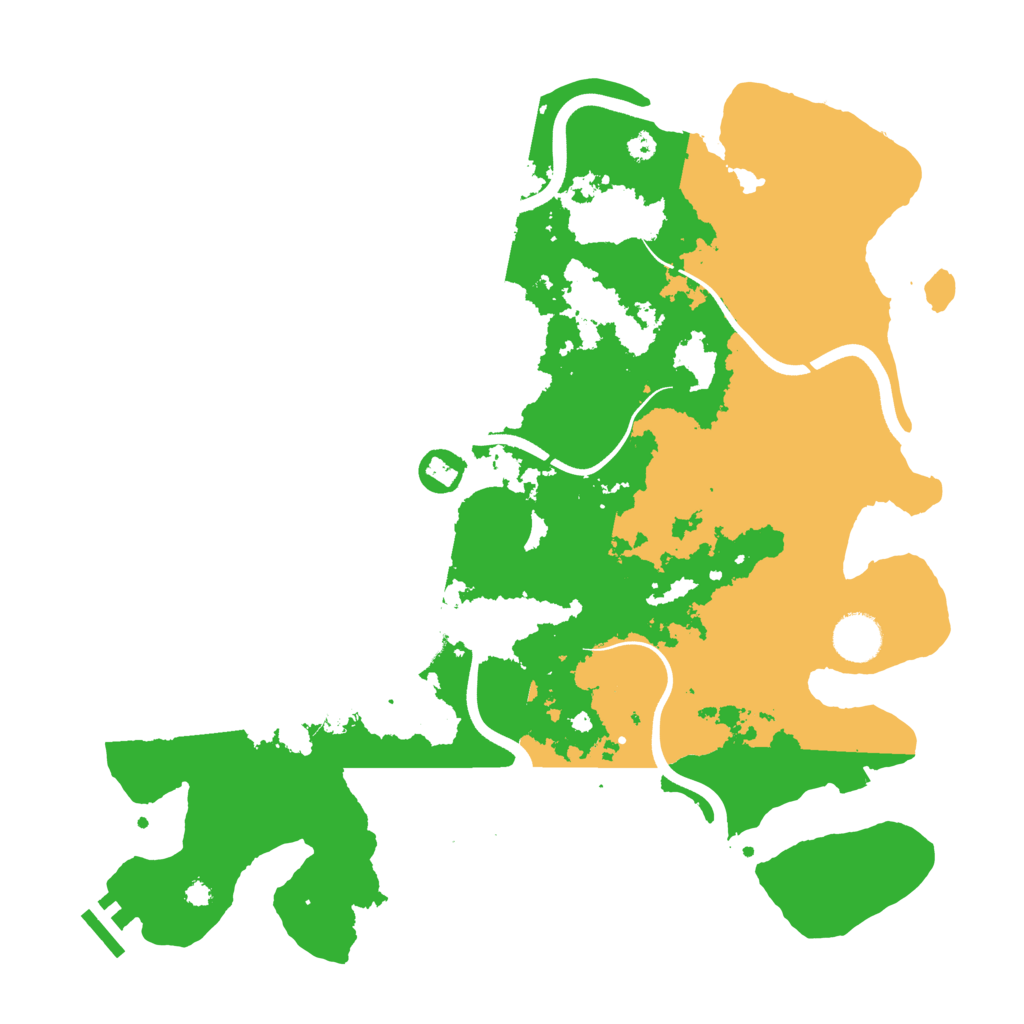 Biome Rust Map: Procedural Map, Size: 3700, Seed: 1834228166