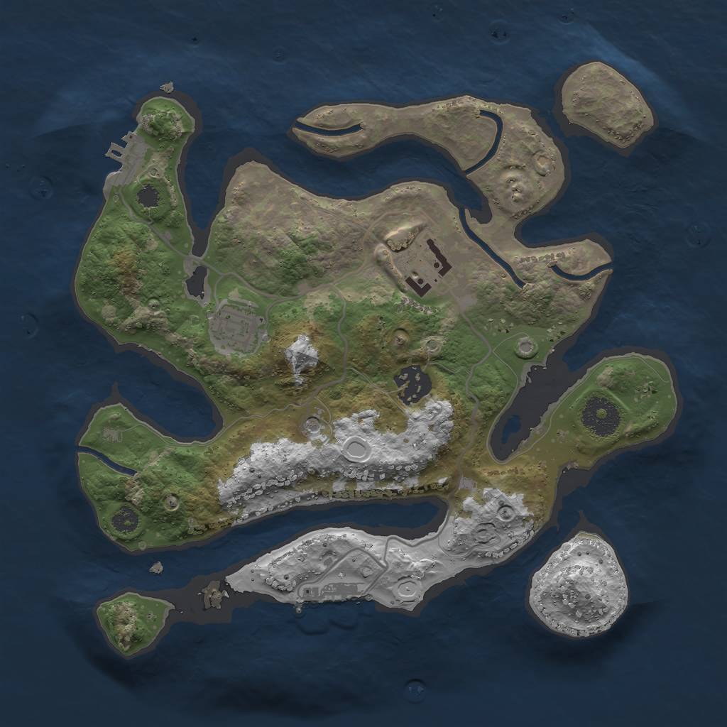 Rust Map: Procedural Map, Size: 2900, Seed: 359412, 14 Monuments