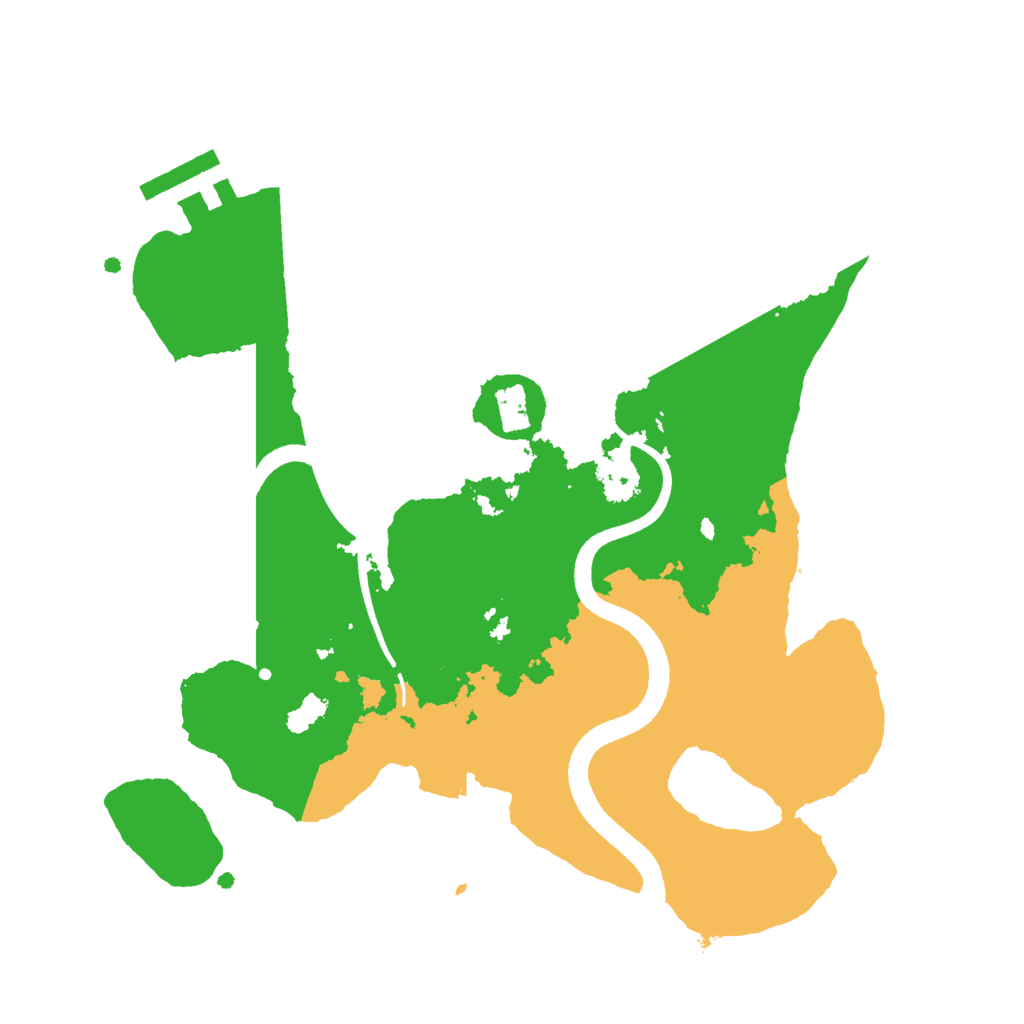 Biome Rust Map: Procedural Map, Size: 2500, Seed: 382592749