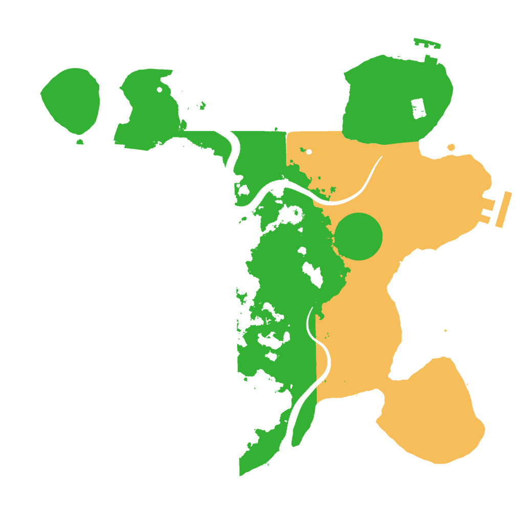 Biome Rust Map: Procedural Map, Size: 2900, Seed: 979492409