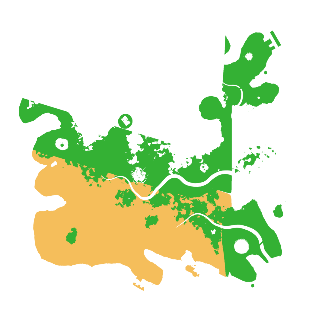 Biome Rust Map: Procedural Map, Size: 3700, Seed: 120674940