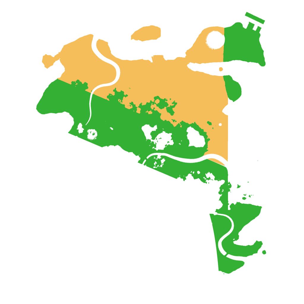 Biome Rust Map: Procedural Map, Size: 3000, Seed: 13353610