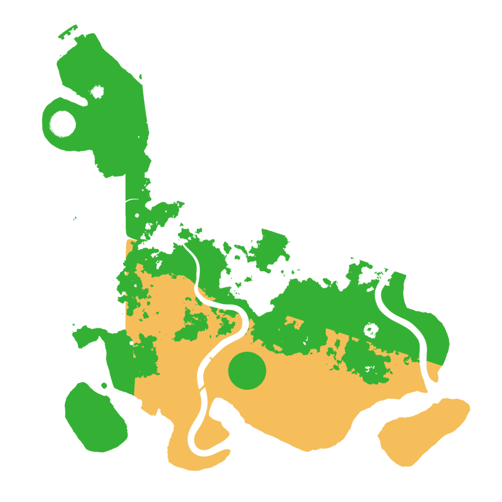 Biome Rust Map: Procedural Map, Size: 3500, Seed: 952557109