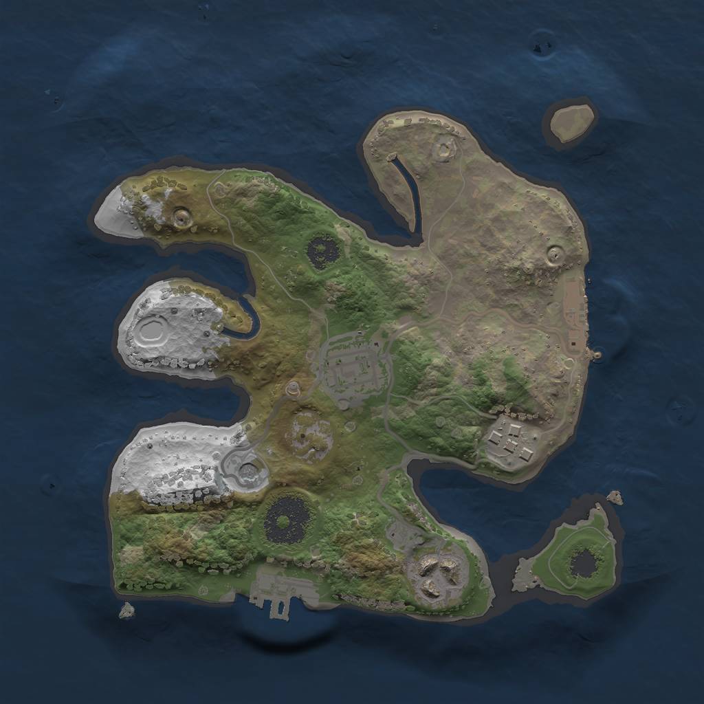 Rust Map: Procedural Map, Size: 2250, Seed: 56756756, 14 Monuments