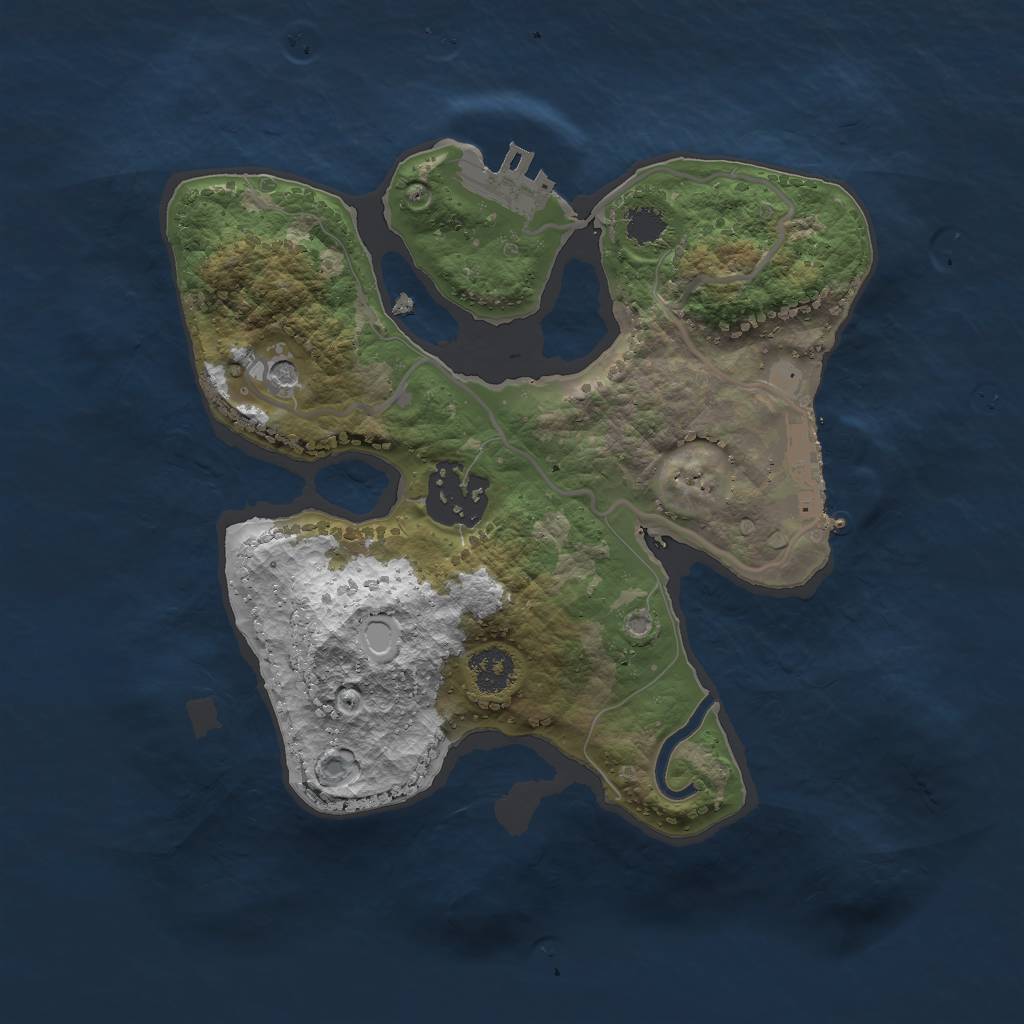 Rust Map: Procedural Map, Size: 2345, Seed: 54321, 12 Monuments