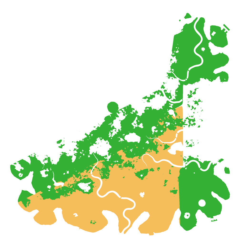 Biome Rust Map: Procedural Map, Size: 6000, Seed: 15823