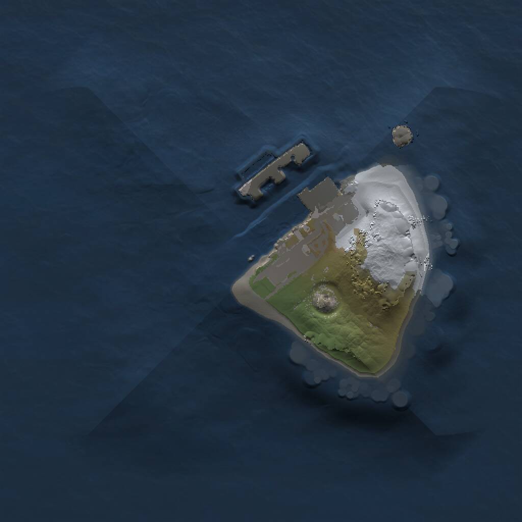 Rust Map: Procedural Map, Size: 1000, Seed: 1151606272, 2 Monuments