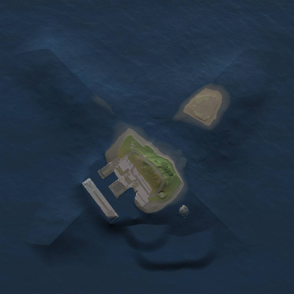 Rust Map: Procedural Map, Size: 1200, Seed: 7982, 2 Monuments