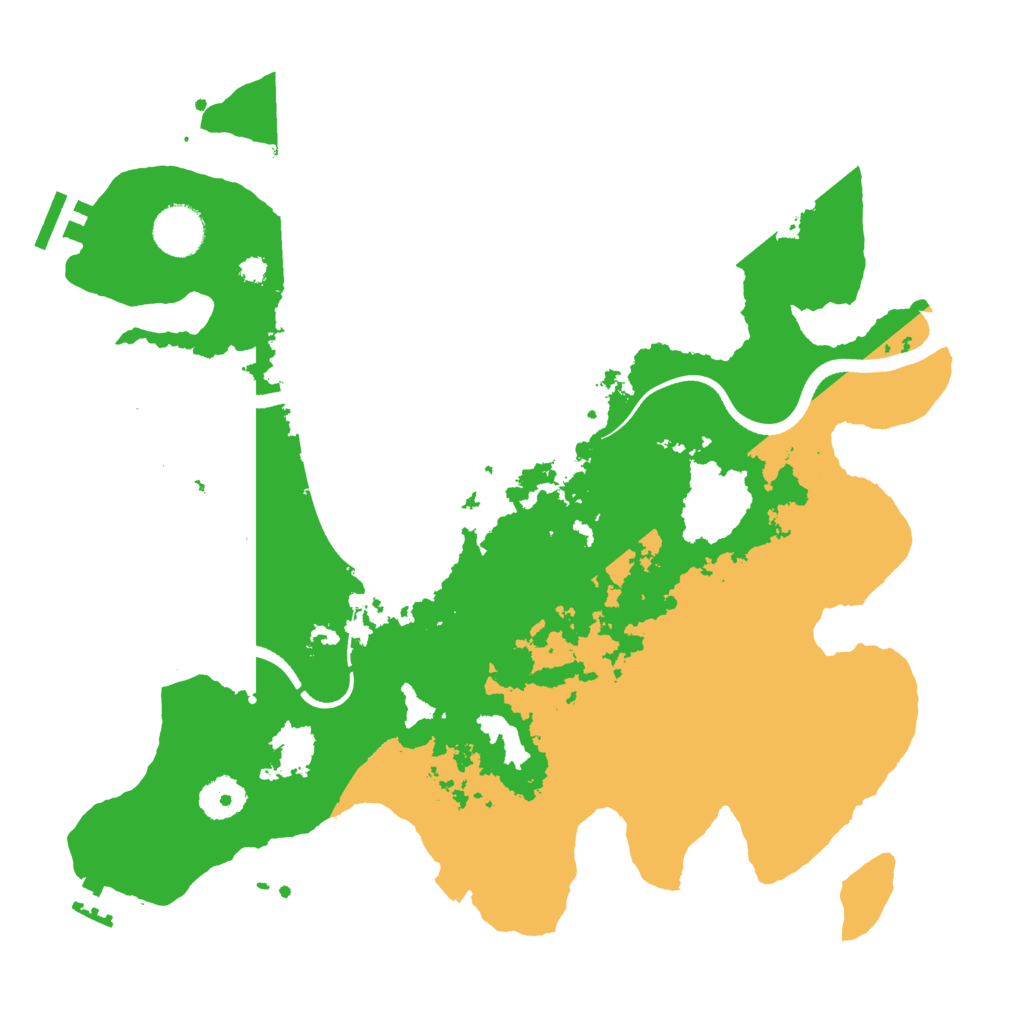 Biome Rust Map: Procedural Map, Size: 3500, Seed: 2802