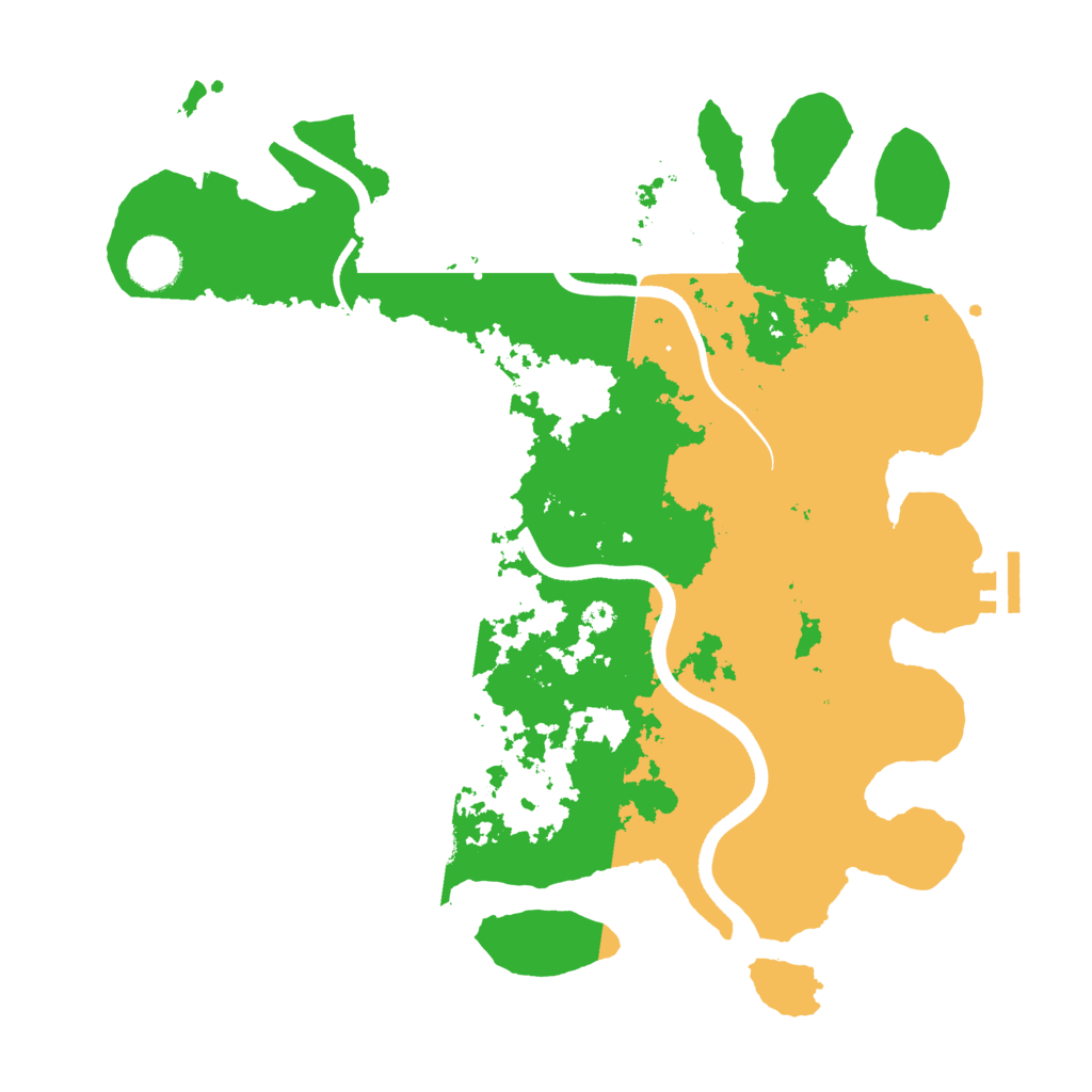 Biome Rust Map: Procedural Map, Size: 3600, Seed: 2135