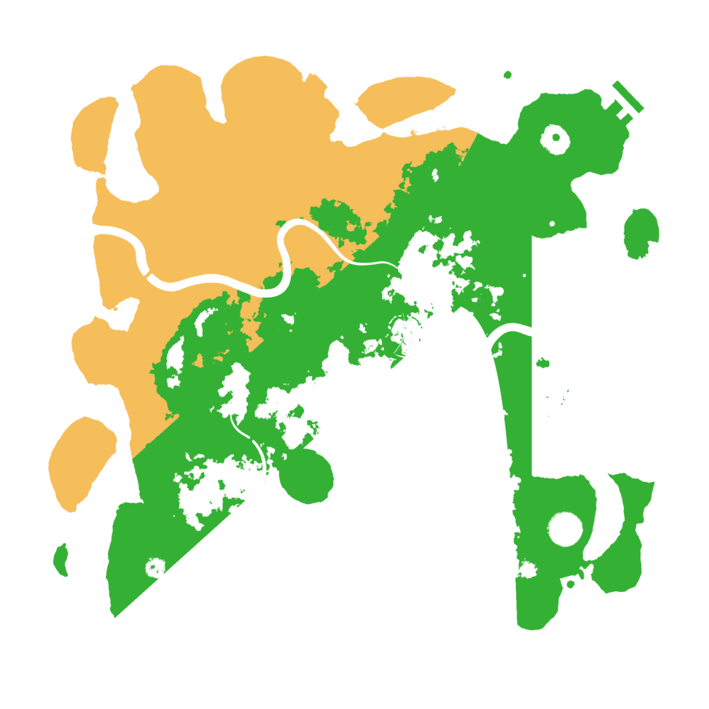 Biome Rust Map: Procedural Map, Size: 3700, Seed: 123124