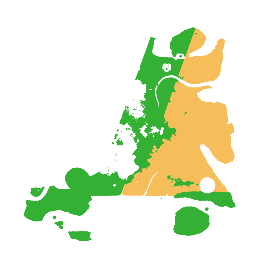 Biome Rust Map: Procedural Map, Size: 3000, Seed: 21922191