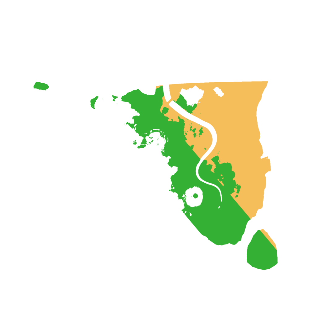Biome Rust Map: Procedural Map, Size: 2500, Seed: 2578987